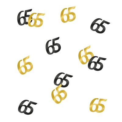 Afbeelding van Confetti Tafeldecoratie 65 jaar Classy per zakje van 14 gram