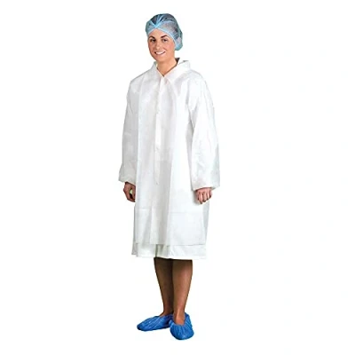 Afbeelding van Wegwerp Bezoekersjas PP maat XL, White