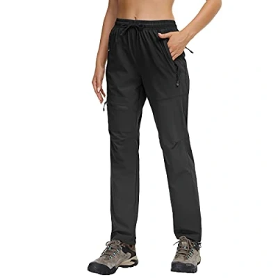 Afbeelding van Butrends Dames Wandelbroek Sneldrogende Outdoorbroek Ademende UV Bestendige Cargobroek Slijtvaste Trekkingbroek Functionele Broek Ultralichte Joggingbroek met Ritszakken