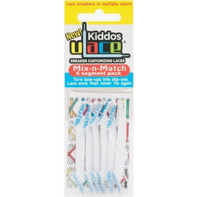 Afbeelding van U Lace Kiddos Elastische Veters Wit Mix N Match Pack