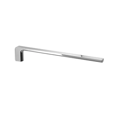 Afbeelding van GEDY Kuala Lumpur handdoekhouder voor badkamer met een vaste arm van roestvrij staal, chromen afwerking, afmetingen 6,6 x 2,6 41 cm en gewicht 0,385 kg