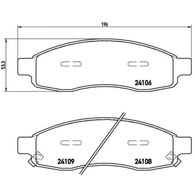 Afbeelding van Brembo Remblokset P 58 001