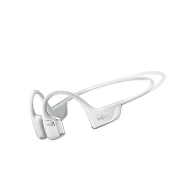Afbeelding van SHOKZ OpenRun Pro 2 Mini Botgeleiding Sportkoptelefoon, Open Oor Bluetooth 5.3, Ruisonderdrukkende Microfoons, IP55 Waterdicht, 12 Uur Afspeeltijd, USB C Snelladen,Zilver