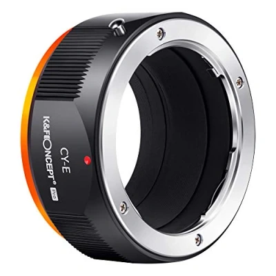 Afbeelding van C Y naar NEX Adapter, K &amp; F Concept Lens Mount Adapter voor Contax/Yashica CY C/Y Compatibel met Sony Alpha E Camera Body