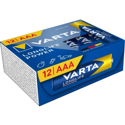 Afbeelding van Varta Longlife Power AAA CUBE12 (12 Pcs., AAA, 1260 mAh), Batterijen