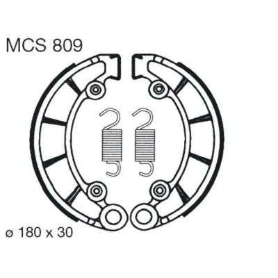 Afbeelding van Remschoenset TRW MCS809