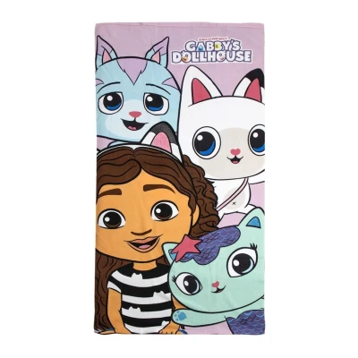 Afbeelding van Strandhanddoek Gabby&#039;s Dollhouse Multicolour 70 x 140 cm