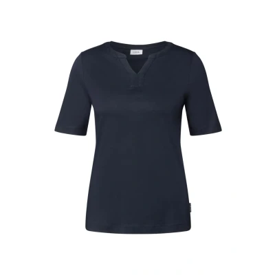 Afbeelding van Cecil IM LOOK Tshirt basic, Dames, Maat: Large, Blau
