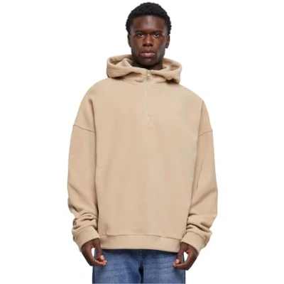 Afbeelding van Urban Classics HALF ZIP Fleece trui, Heren, Maat: 3XL, Wetsand