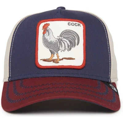 Afbeelding van Goorin Bros ALL American Rooster COCK HAHN Verstellbare Snapback Pet, Maat: One Size, Weinrot