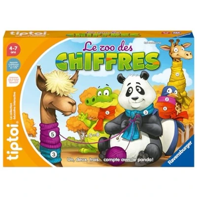 Afbeelding van Ravensburger tiptoi® Interactief spel de dierentuin van cijfers Elektronisch educatief zonder scherm Vanaf 4 jaar Franse versie 00 189