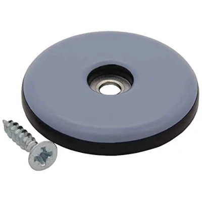 Afbeelding van teflon glijders, meubelglijders, vloerbescherming, grijs, Ø 25 mm, 5 mm dik incl. schroef 3,5 x 20 PTFE coating glijders meubelglijders stoelglijders
