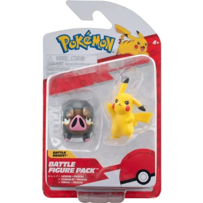 Afbeelding van Pokémon Pikachu &amp; Ferkuli Battle minifiguren set, 5 cm, uit het Figure Pack