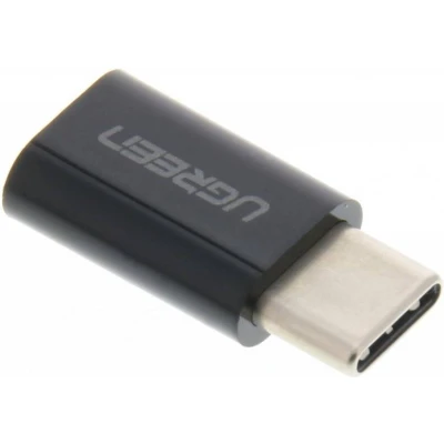 Afbeelding van USB Type C naar Micro Adapter van Ugreen Zwart Kunststof