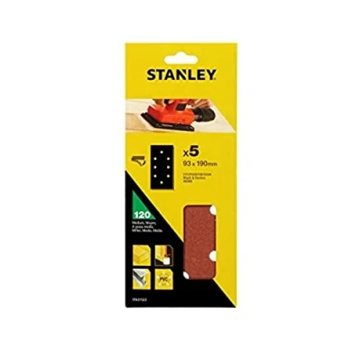 Afbeelding van Stanley Schuurstroken Vlakschuurmachine Sta31522 xj 93x190mm K120 5 Stuks