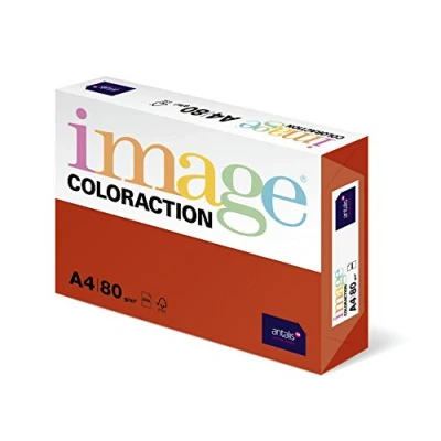Afbeelding van Image Coloraction gekleurd kopieerpapier Londen/baksteenrood 80g/m² A4 pakket van 500 vellen