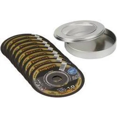 Afbeelding van Rhodius XT38 210748 Doorslijpschijf recht 125 mm 10 stuk(s) RVS, Staal