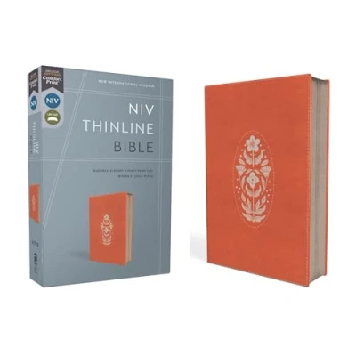 Afbeelding van Niv, Thinline Bible, Leathersoft, Coral, Zippered, Red Letter, Comfort Print