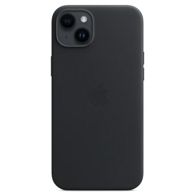 Afbeelding van Apple Leather Case + MS iPhone 14 Plus Midnight