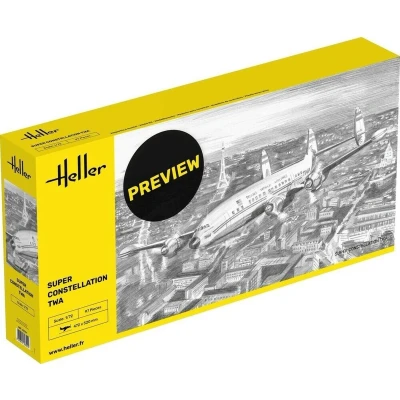 Afbeelding van 1:72 Heller 82391 Lockheed Super Constellation TWA Vliegtuig Plastic Modelbouwpakket