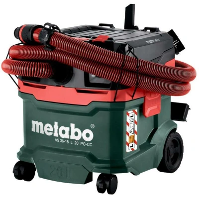 Afbeelding van Metabo AS 36 18 l 20 PC CC 602072850 Accu stofzuiger Zonder accu, lader