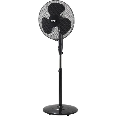 Afbeelding van Staande ventilator EDM Zwart 45 W