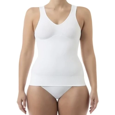 Afbeelding van FarmaCell Shape 607 (Wit, S) Dames shaping corrigerende hemd met buik weg en push up effect