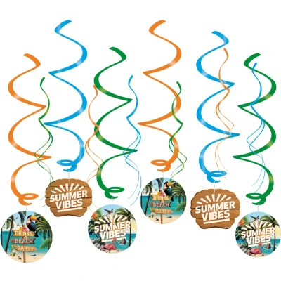Afbeelding van Hawaii Swirls Summer Vibes 6 stuks