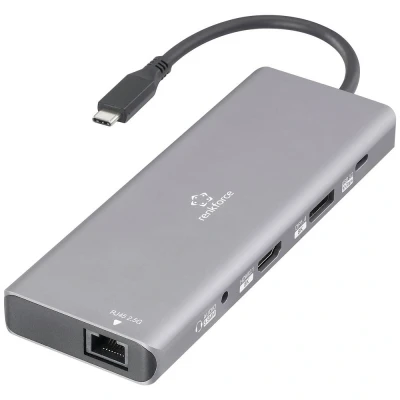 Afbeelding van Renkforce RF DKS 905 10 in 1 8K PD 3.1 USB C dockingstation Geschikt voor merk (dockingstation): Universeel Power Delivery
