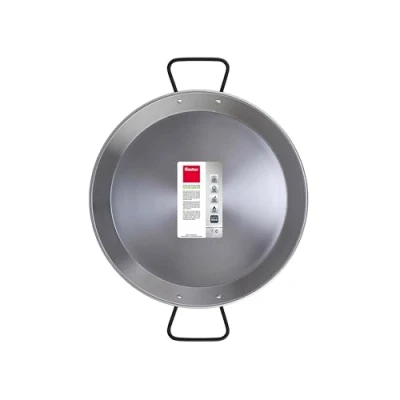 Afbeelding van Metaltex Gepolijst Staal Paella Pan Inductie 8 Porties 38 cm