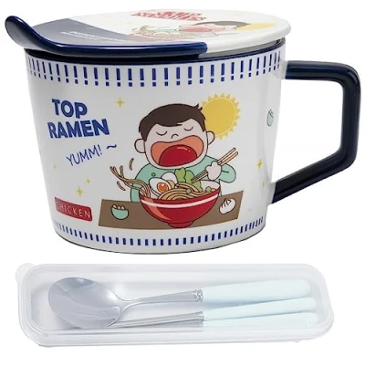 Afbeelding van lachineuse KAWAII Design Kast blauw 950 ml met bestekset