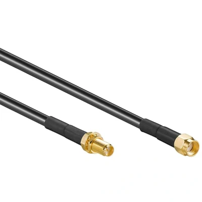 Afbeelding van 2 m WLAN antenna extension cable RP SMA plug &gt; jack 2.0m