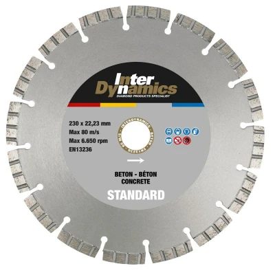 Afbeelding van Interdynamics diamantzaagblad beton Standard 300 x 30 mm