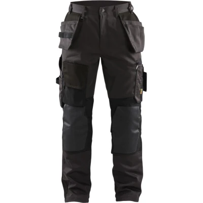 Afbeelding van Blaklader Werkbroek met Kevlar en stretch 1554 1860 Donkergrijs/Zwart C56