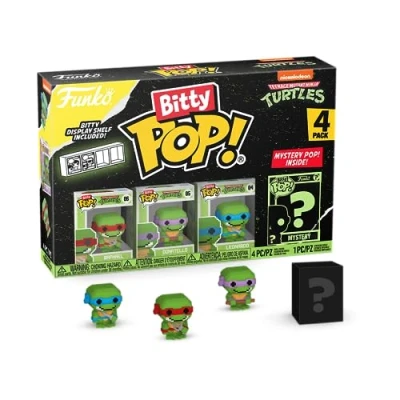 Afbeelding van Funko Pop! 4 Pack: Teenage Mutant Ninja Turtles Raphael, Donatello, Leonardo &amp; Mystery