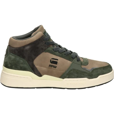 Afbeelding van G Star Attacc MID Sneakers hoog, Heren, Maat: 42, Groen Leer