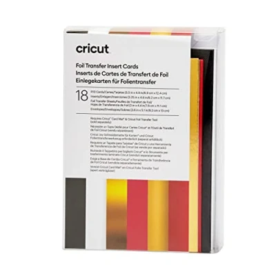 Afbeelding van Cricut Insert Cards FOIL Royal Flush R10 Kaartenset Wit, Zwart, Rood