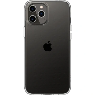 Afbeelding van Apple iPhone 12 Hoesje Siliconen en TPU (zacht) Spigen Softcase/Backcover Transparant Telefoonhoesje