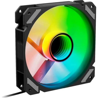 Afbeelding van Sharkoon SHARK Mirror RGB PWM REVERSE case fan 4 pin