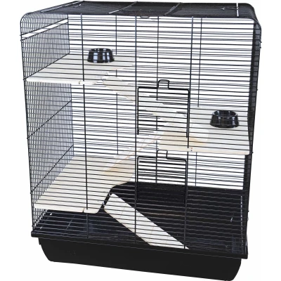 Afbeelding van Interzoo rattenkooi Remy wood zwart/zwart Gebr. de Boon