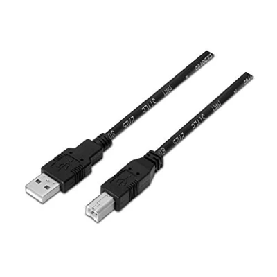 Afbeelding van AISENS A101 0007 USB 2.0 printerkabel, 3 m, zwart