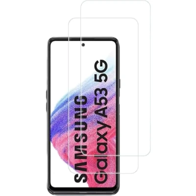 Afbeelding van Pantserfolie, compatibel met Samsung Galaxy A53 5G, displaybeschermfolie, beschermfolie, geen glas, 9H 100% vingerafdruksensor, nano 2 stuks