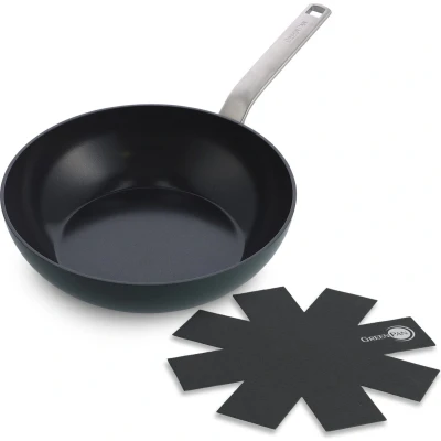 Afbeelding van GreenPan Evolution Pine Green Wokpan 28cm 3.6l PFAS vrij