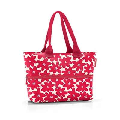 Afbeelding van Reisenthel Shopper E1 Schoudertas 12L Daisy Red Rood