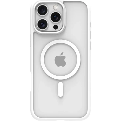 Afbeelding van Apple iPhone 16 Pro Max MagSafe Hoesje Gerecycled kunststof dbramante1928 Hardcase/Backcover Wit Telefoonhoesje Shockproof/Valbescherming