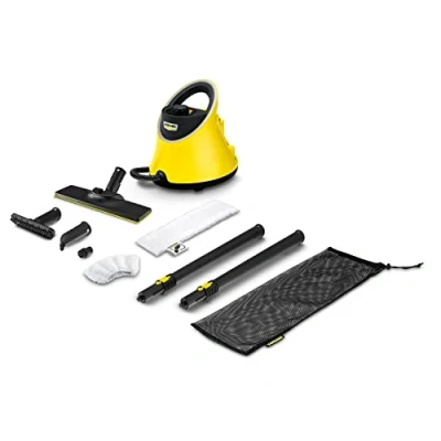 Afbeelding van Kärcher stoomreiniger SC 2 Deluxe EasyFix, oppervlakte: ca. 75m², reservoir: 1 l, stoomdruk: max 3,2 bar, opwarmtijd: 6,5 min, warmtevermogen: 1.500 W, met EasyFix vloerreinigingsset en 3 sproeikoppen