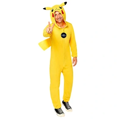 Afbeelding van Amscan Verkleedpak Pokémon Pikachu Polyester Geel Maat Xxl