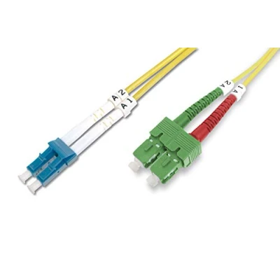Afbeelding van LWL OS2 Singlemode glasvezel patchkabel SC ( APC ) naar LC PC 3 M Netwerkkabel Computerkabel Kabel