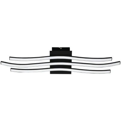 Afbeelding van EGLO Roncade 1 Wandlamp/Plafondlamp LED 65 cm Zwart/Wit