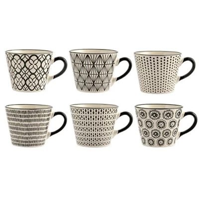 Afbeelding van H&amp;h set 6 tazze jumbo vhera in stoneware cc 340